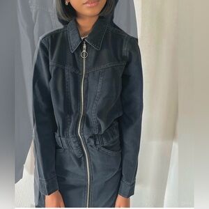 - Brand new long sleeve zipper jeans dress Primark